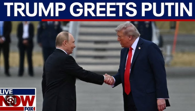Trump shakes hands with Putin in Alaska