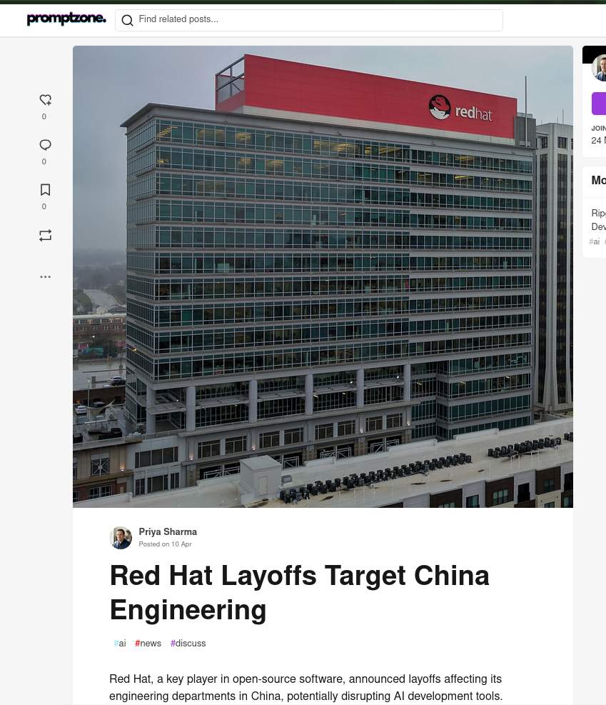 Red Hat Layoffs Target China Engineering