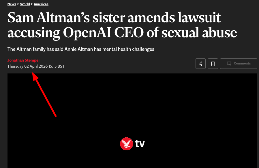 Sam Altman’s sister amends lawsuit accusing OpenAI CEO of sexual abuse
