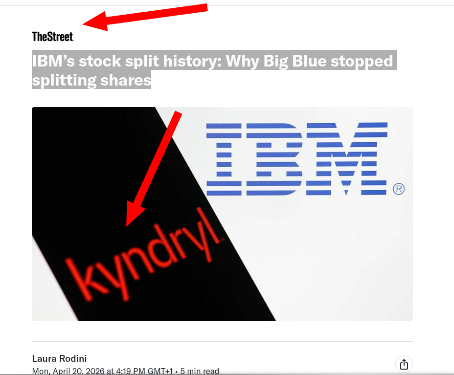 IBM’s stock split history: Why Big Blue stopped splitting shares