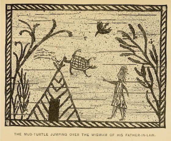 The Mud-Turtle Jumping Over the Wigwam of His Father-in-Law
