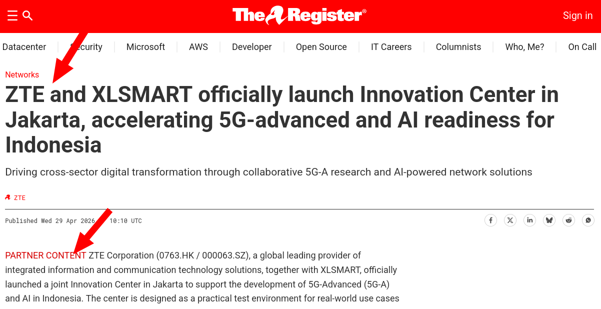 ZTE and XLSMART officially launch Innovation Center in Jakarta, accelerating 5G-advanced and AI readiness for Indonesia