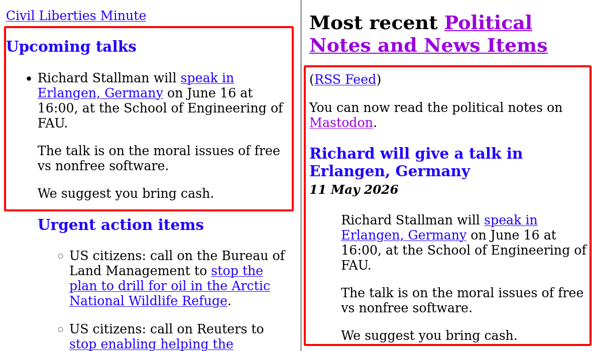 Richard will give a talk in Erlangen, Germany