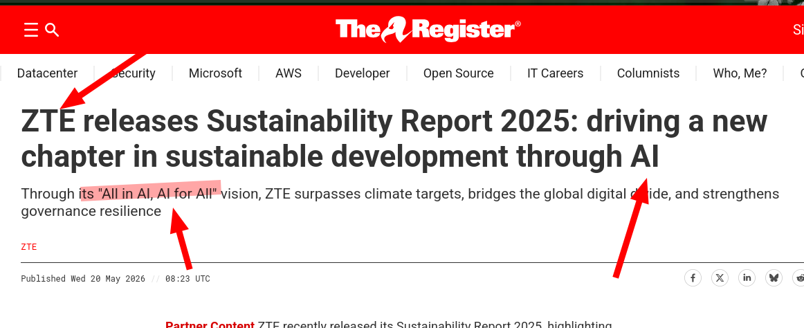 ZTE releases Sustainability Report 2025: driving a new chapter in sustainable development through AI