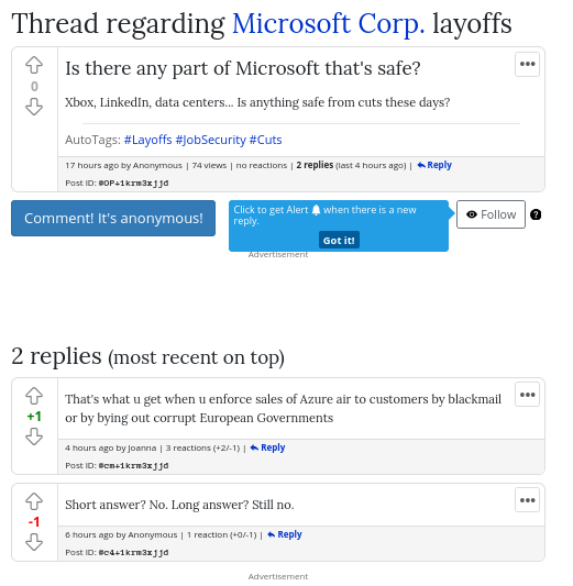 Is there any part of Microsoft that's safe?