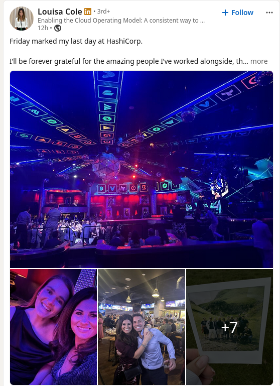 Friday marked my last day at HashiCorp.