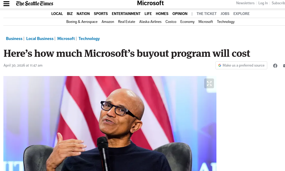  Here’s how much Microsoft’s buyout program will cost 