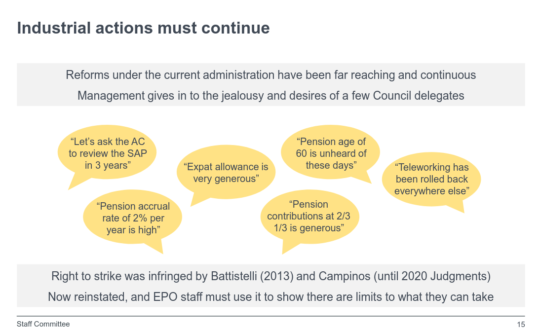 Industrial actions must continue