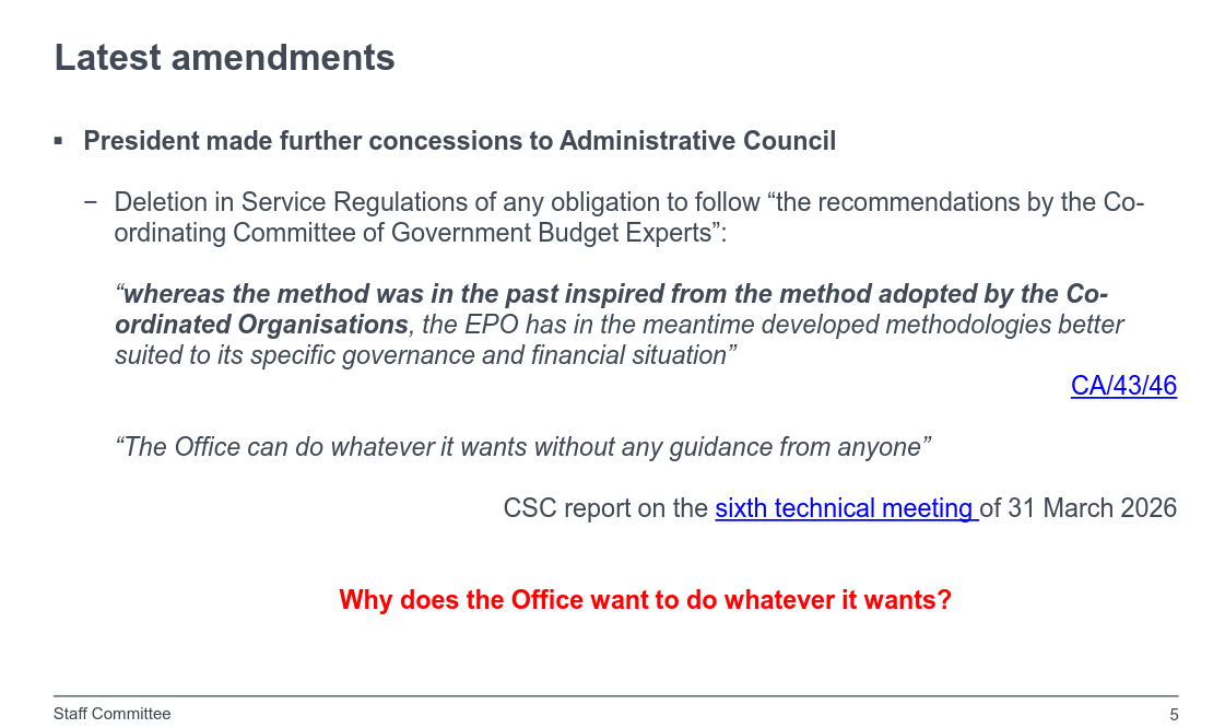 Why does the Office want to do whatever it wants?