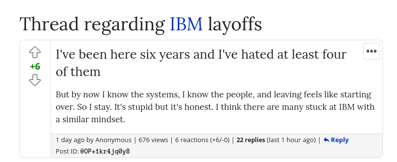 I've been here six years and I've hated at least four of them