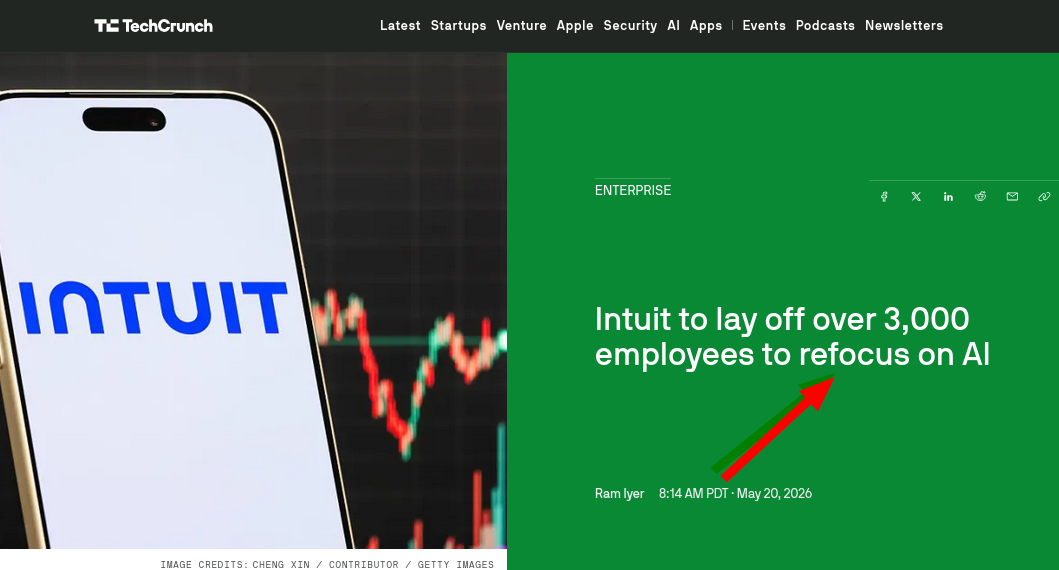 Intuit to lay off over 3,000 employees to refocus on AI