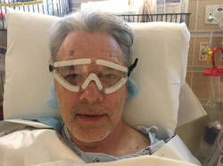 After surgery, a visionary finally sneaks back to work