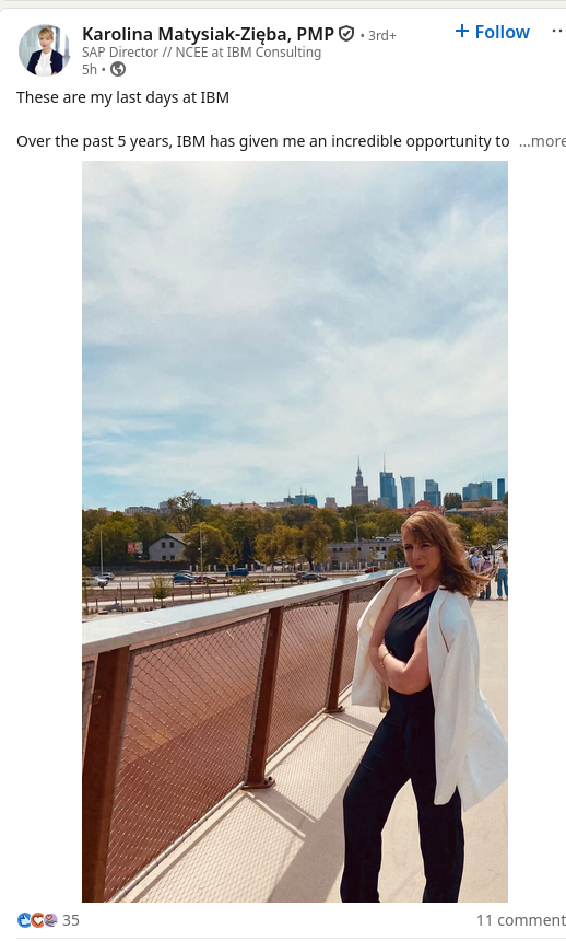 These are my last days at IBM