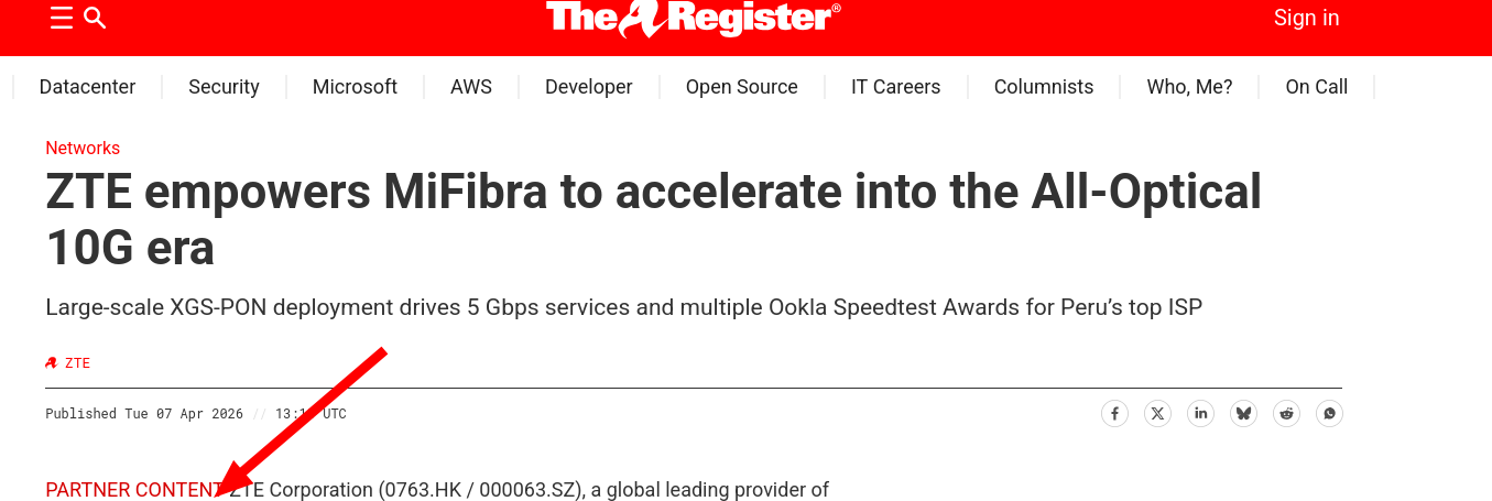 ZTE empowers MiFibra to accelerate into the All-Optical 10G era