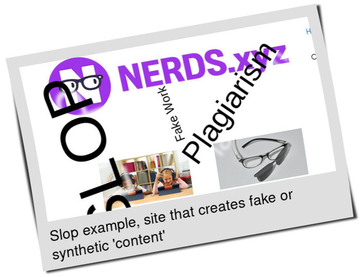 Slop or fake: NERDS.xyz 