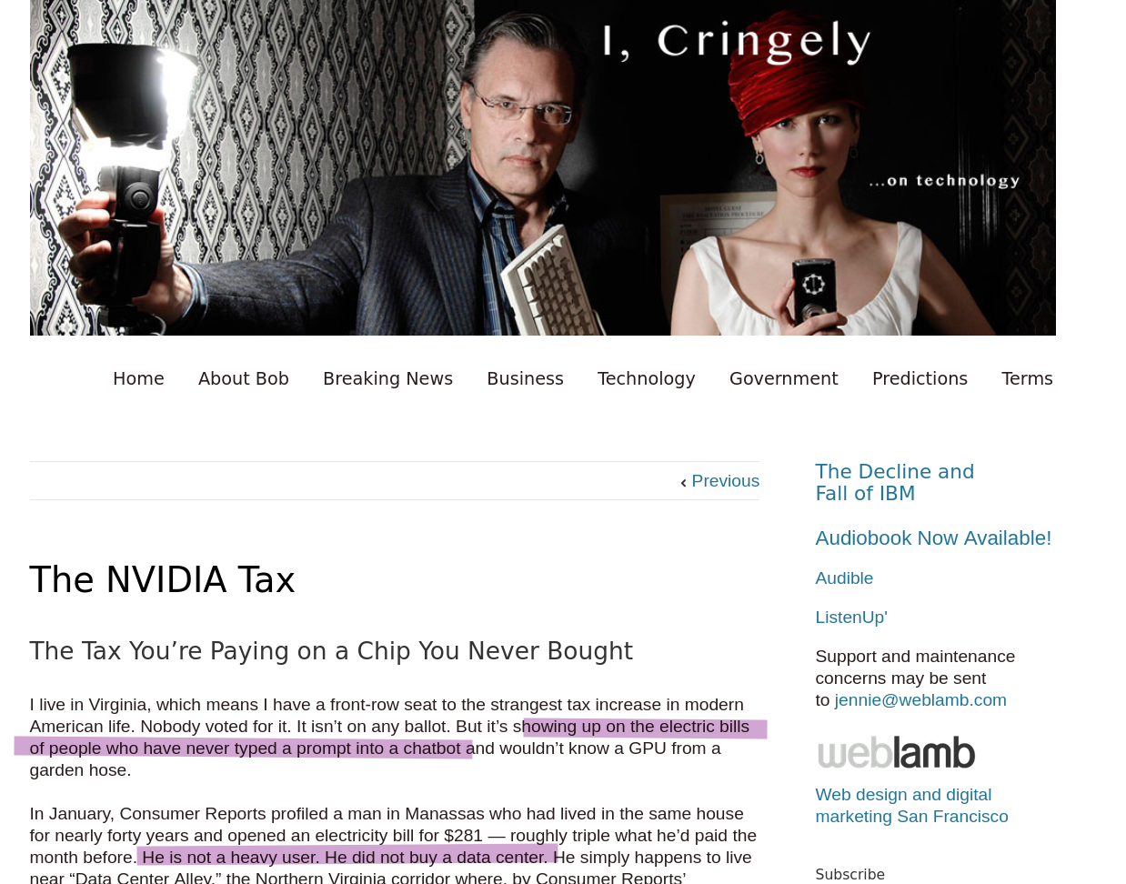 The NVIDIA Tax