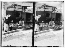 Baker selling loaves