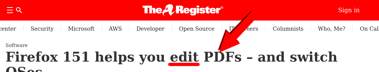 Firefox 151 helps you edit PDFs – and switch OSes