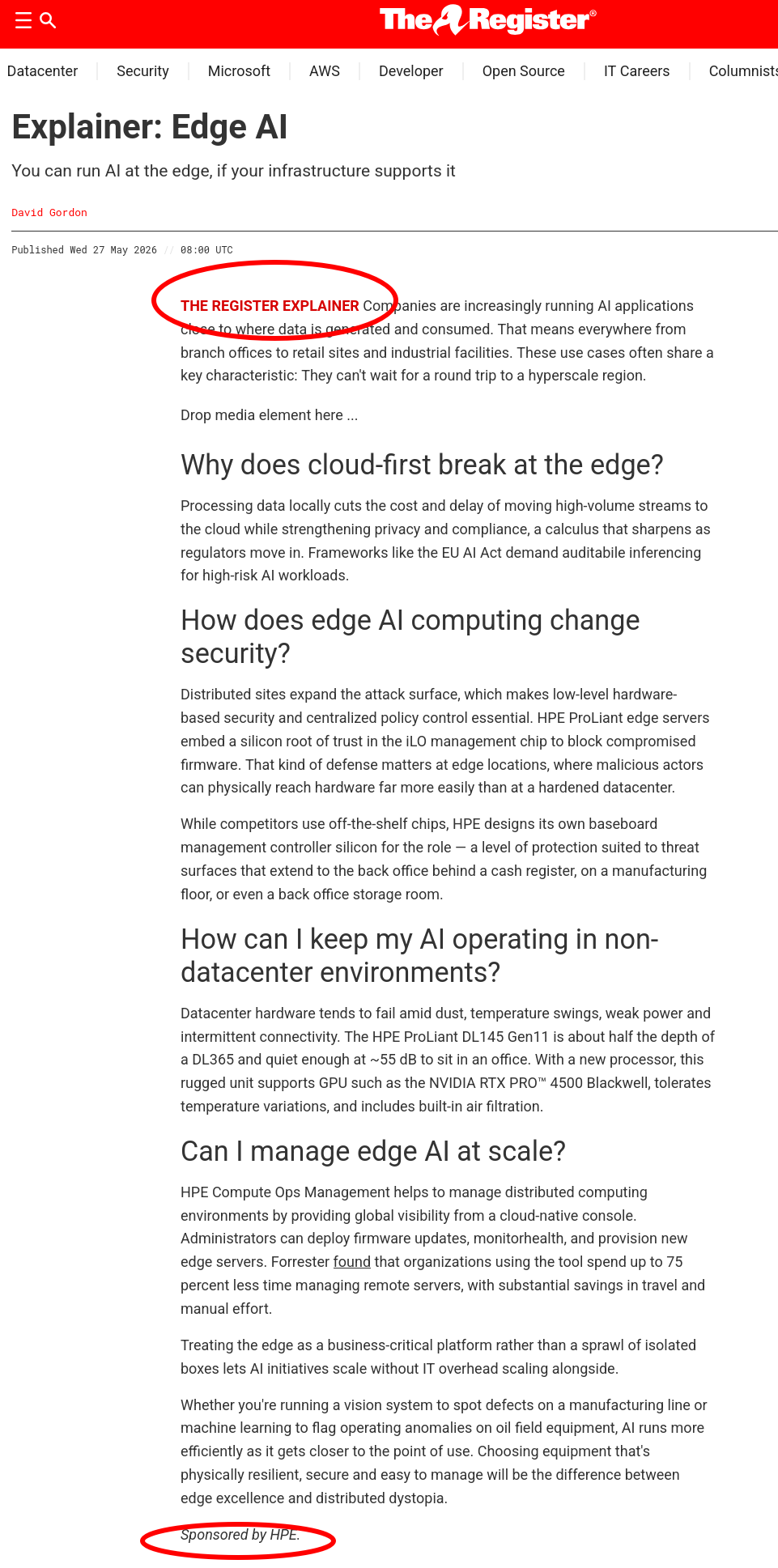 Explainer: Edge AI