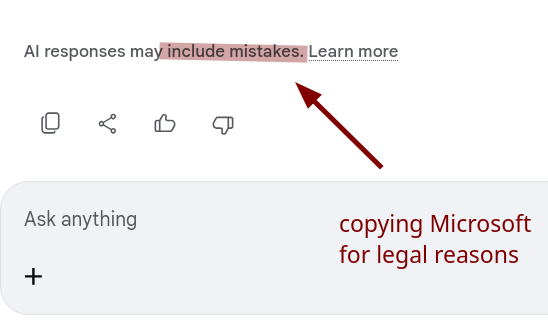 AI responses may include mistakes. Learn more [copying Microsoft for legal reasons]