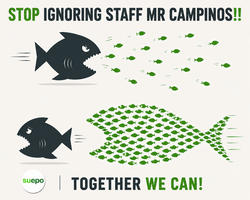 Stop ignoring staff Mr. Campinos!