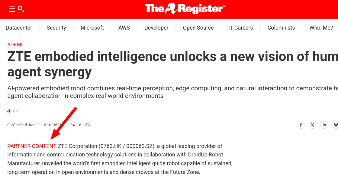 ZTE embodied intelligence unlocks a new vision of human-agent synergy