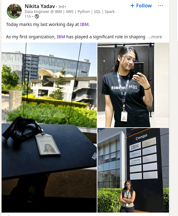 Today marks my last working day at IBM.