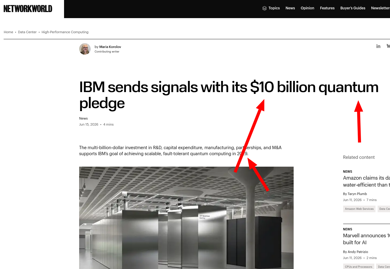 IBM sends signals with its $10 billion quantum pledge