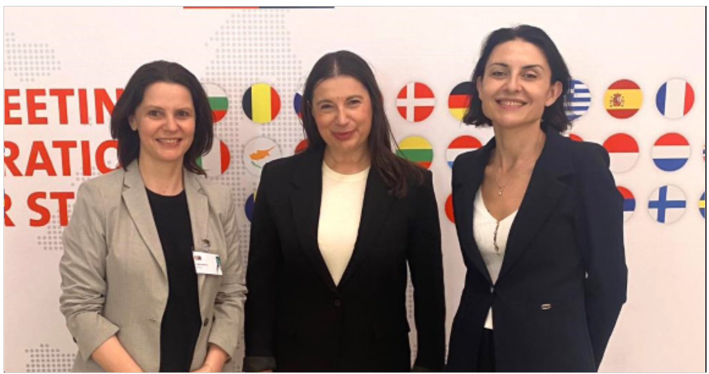 Ljiljana Kuterovac with representatives of the Moldovan IPO, Liliana Vieru (left) and Natalia Mogol (right)