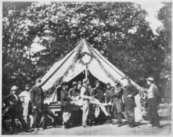 Civil War Amputation Being Performed in Front of a Hospital Tent, Gettysburg, July 1863