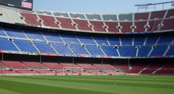 The legendary football field of Barcelona