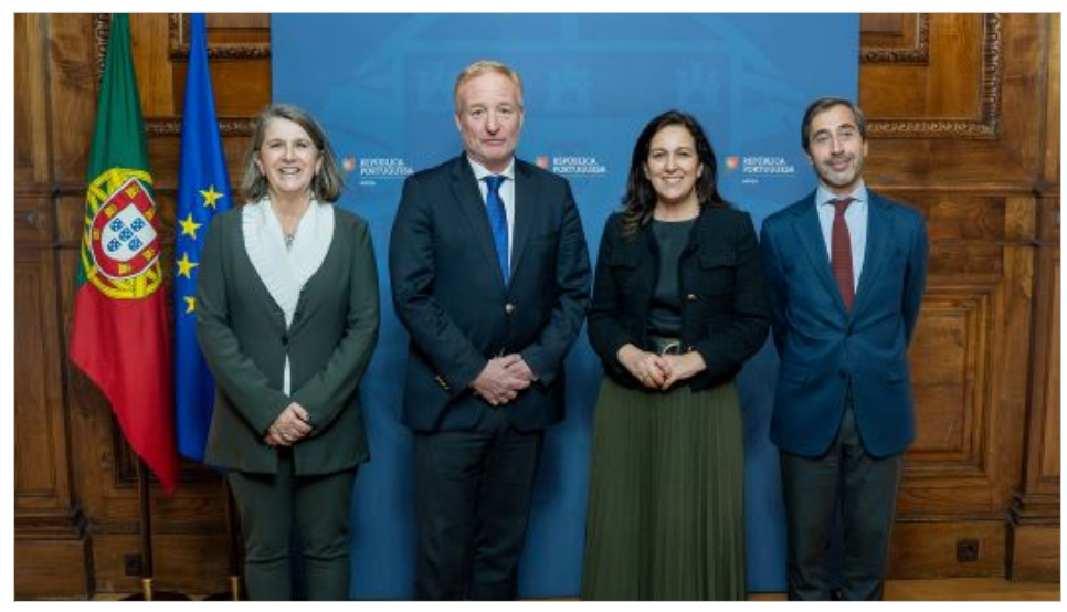 Ana Bandeira (Director of the INPI), António Campinos (EPO President), Rita Alarcão Júdice (Justice Minister), Gonçalo da Cunha Pires (Assistant Secretary of State for Justice