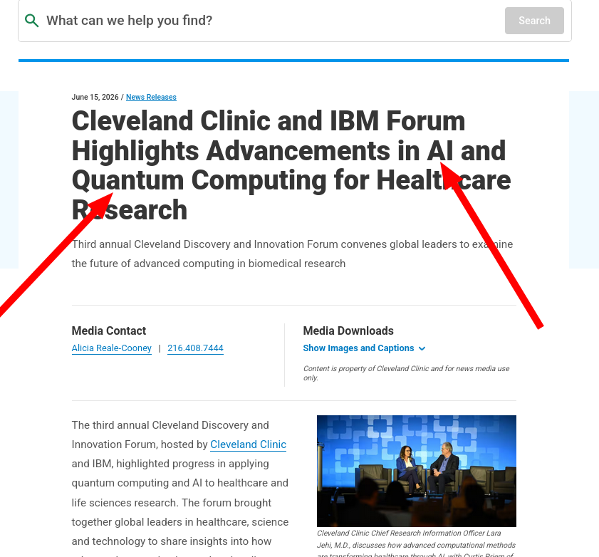 Cleveland Clinic and IBM Forum Highlights Advancements in AI and Quantum Computing for Healthcare Research