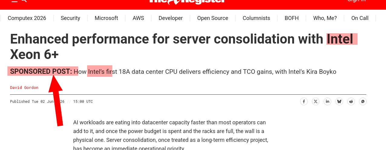Enhanced performance for server consolidation with Intel Xeon 6+