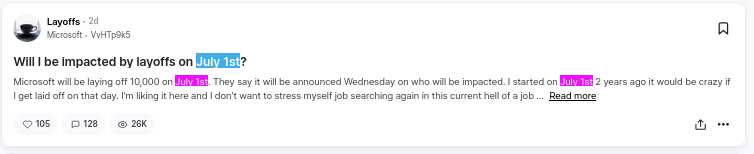 Microsoft layoffs