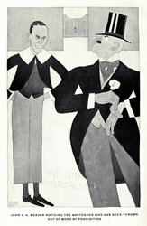 John V. A. Weaver Noticing the Bartender Who Has Been Thrown Out of Work by Prohibition