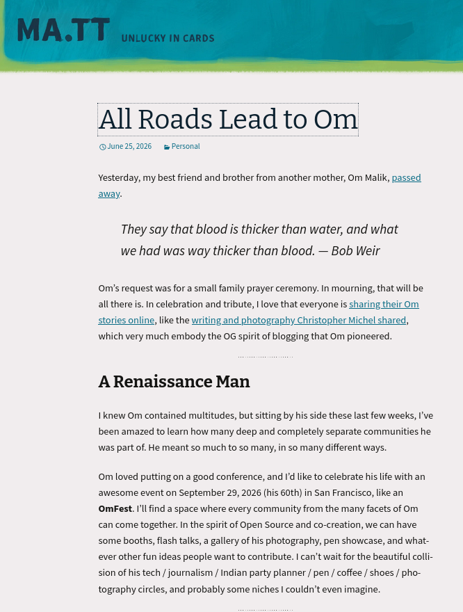  All Roads Lead to Om