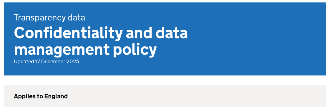 Confidentiality and data management policy