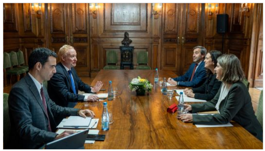 António Campinos meeting with Portuguese Justice Minister Rita Alarcão Júdice