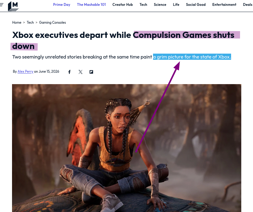 Xbox executives depart while Compulsion Games shuts down