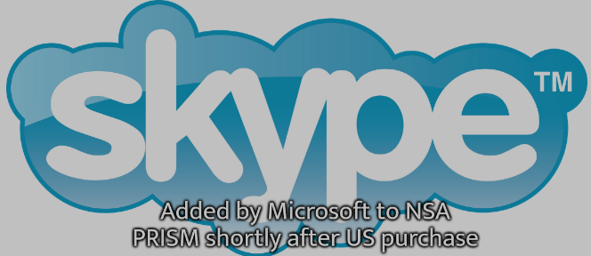 Added by Microsoft to NSA PRISM shortly after US purchase