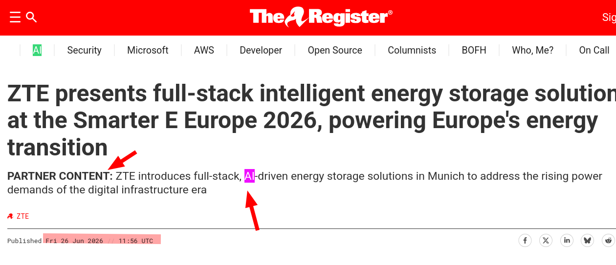 ZTE presents full-stack intelligent energy storage solutions at the Smarter E Europe 2026, powering Europe's energy transition