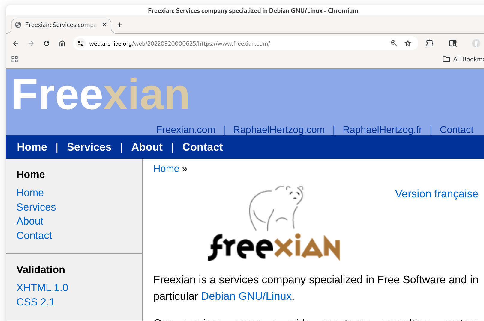 Freexian, old logo