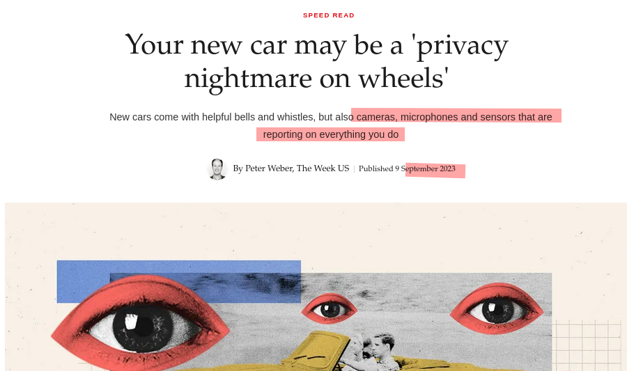 Your new car may be a 'privacy nightmare on wheels'