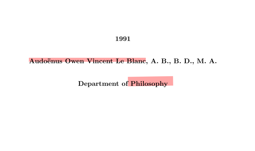 Department of Philosophy