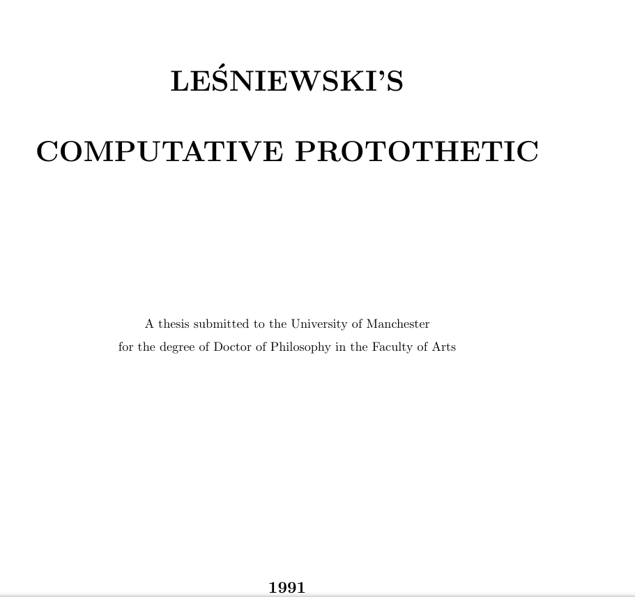 COMPUTATIVE PROTOTHETIC
