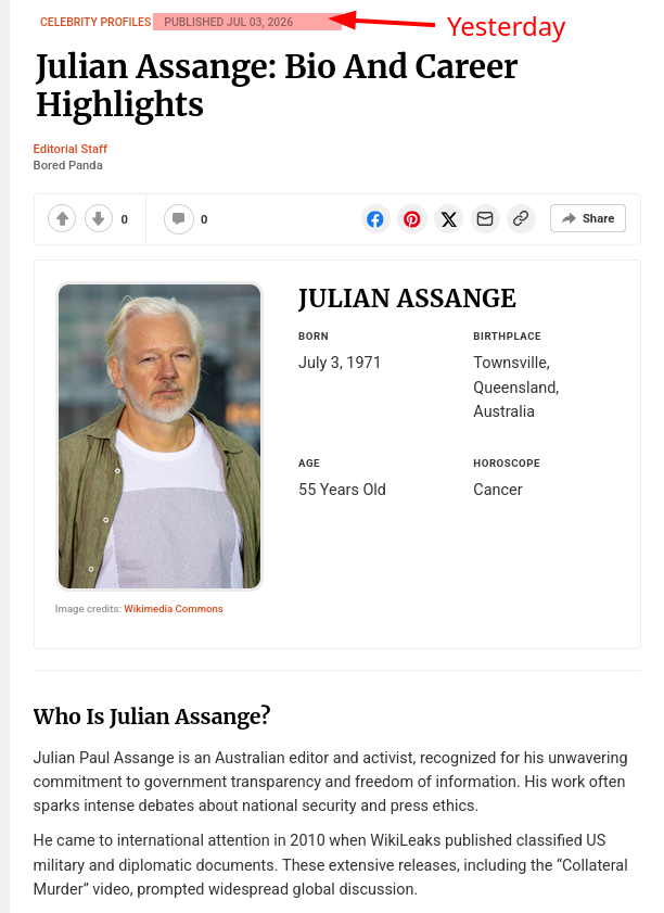 Julian Assange: Bio And Career Highlights