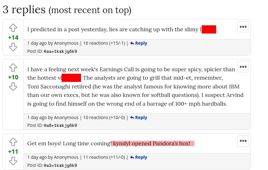 I predicted in a post yesterday, lies are catching up with the slimy