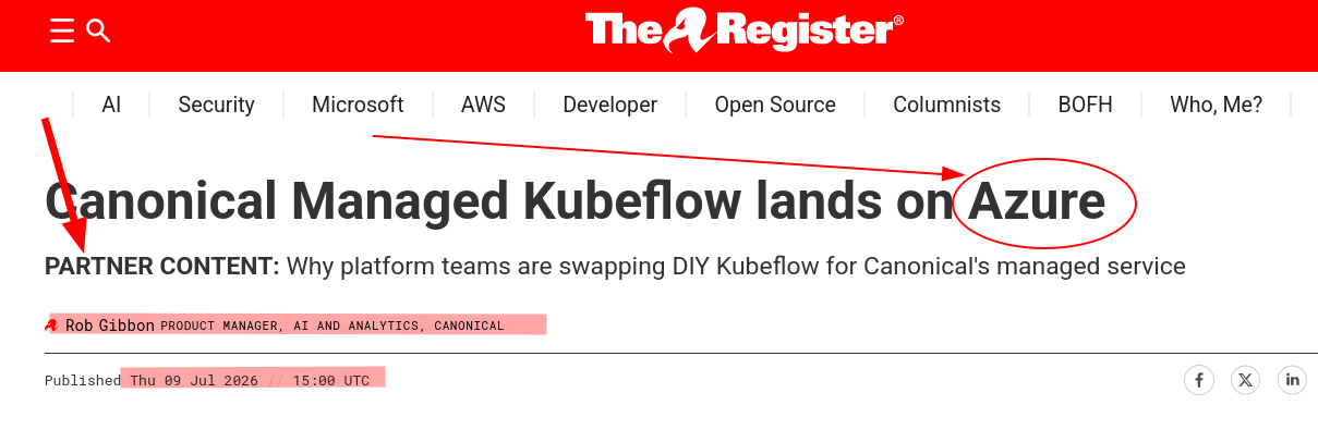 Canonical Managed Kubeflow lands on Azure
