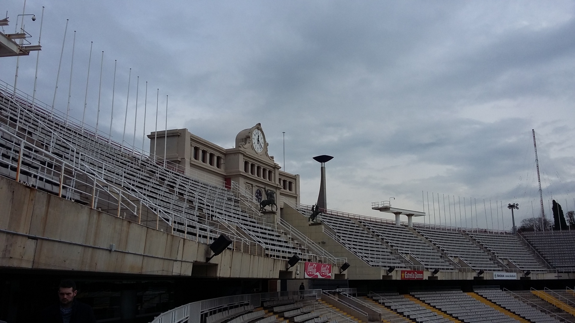 Inside the Olympic Stadium in Barcelona from 1992 games.